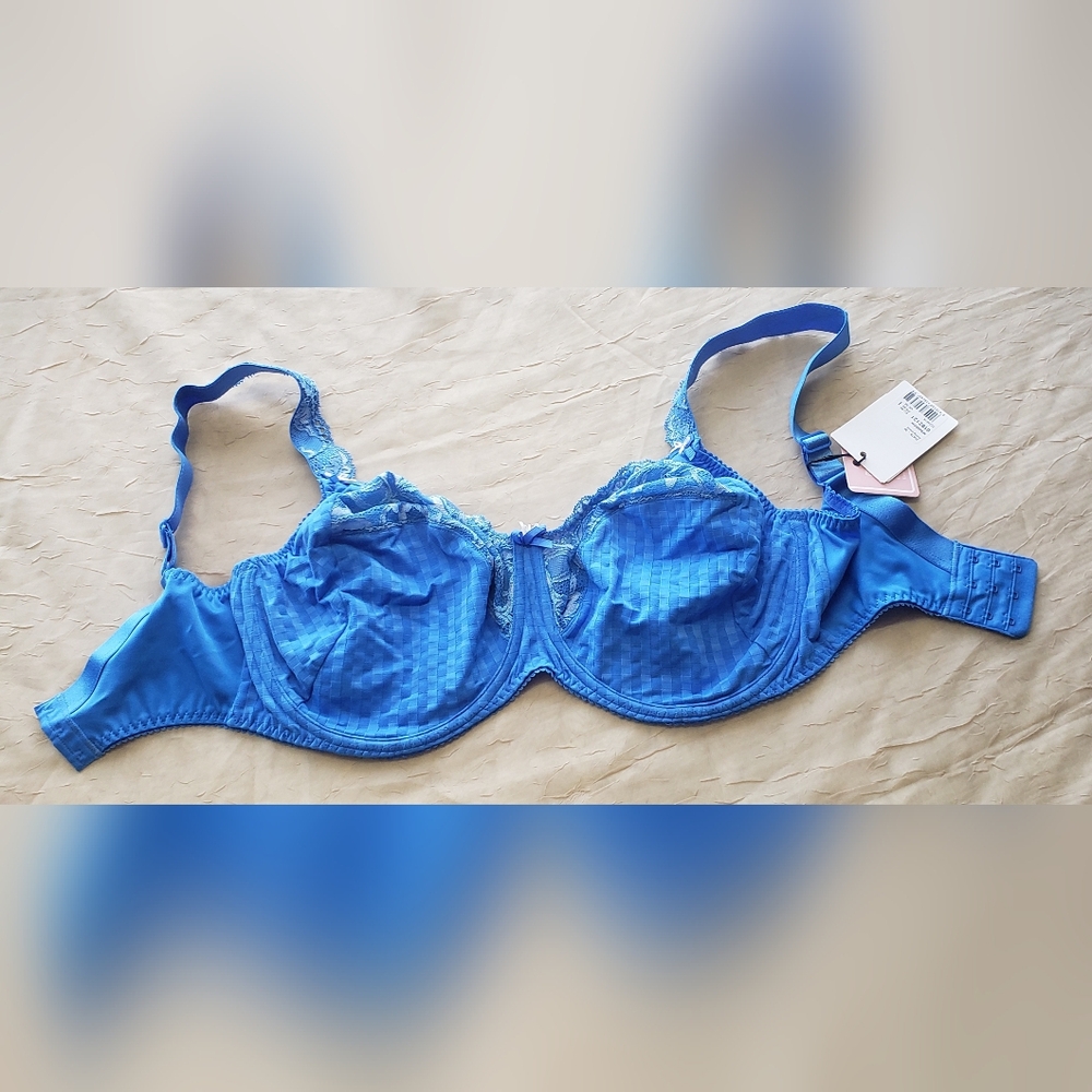 NWT Prima Donna Madison 3-parts Bra Blue Lace Underwire Bra 36UK - Picture 2 of 15